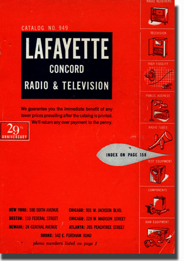 picture of 1950 Lafayette Radio catalog