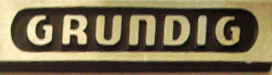 Grundig logo in the Museum of Magnetic Sound Recording