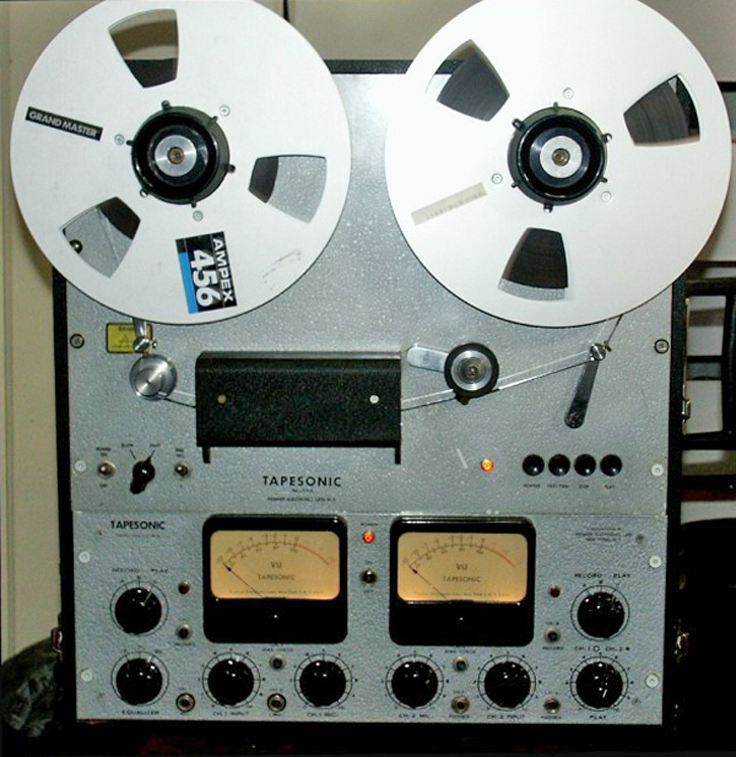 Premier Electronics Tapesonic 70-T professional reel to reel tape recorder photo in the Museum of magnetic Sound Recording
