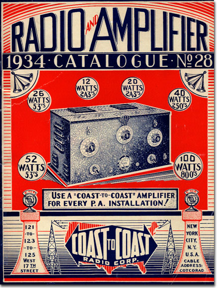 picture of 1934 Radio catalog cover