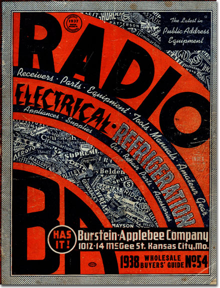 picture of the 1938 Burstein Applebee Radio catalog