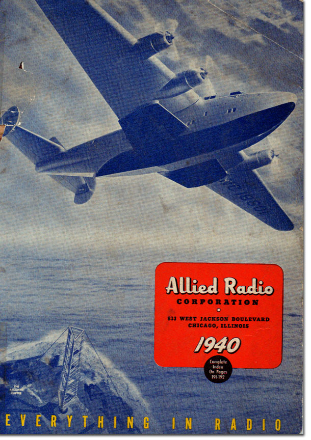 picture of cover of 1940 Allied Radio catalog