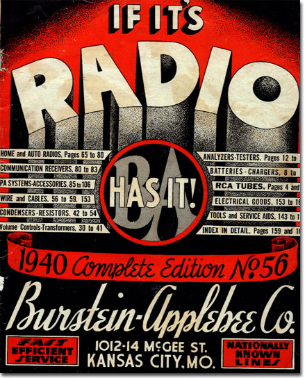 picture of the 1940 Burstein Applebee Radio catalog