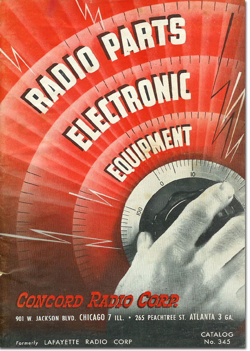 picture of cover of 1945 Concord radio catalog