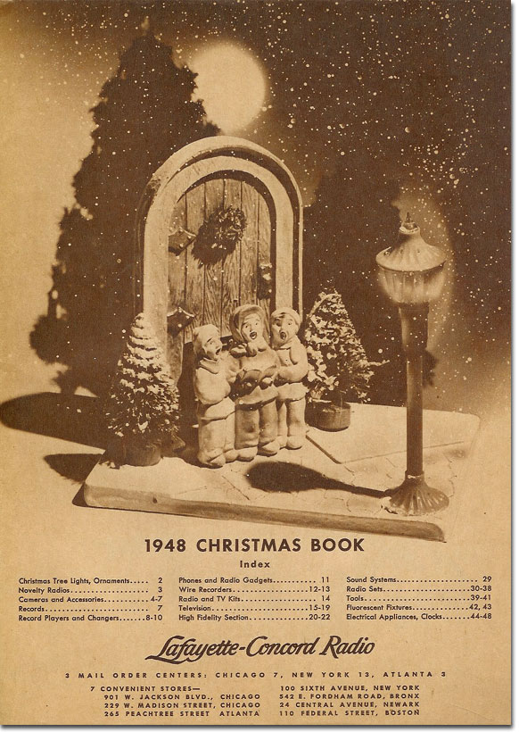 picture of the 1948 Lafayette holiday catalog