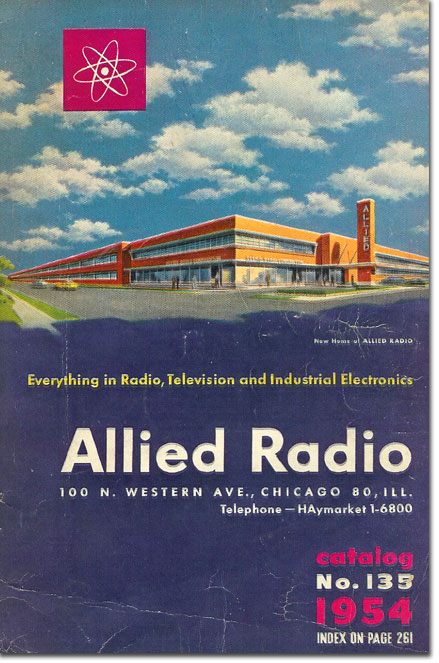picture of 1954 Allied Radio catalog cover