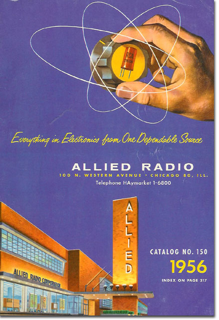 picture of the 1956 Allied Radio catalog