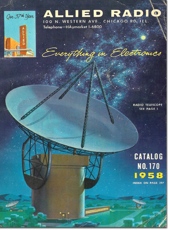 picture of cover of 1958 Allied Radio catalog