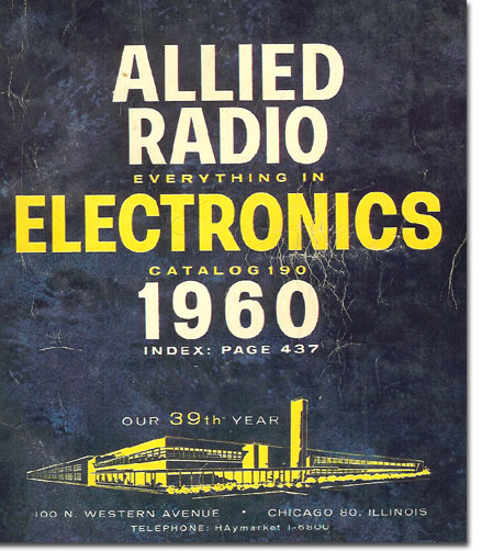 picture of 1960 Allied Radio cataloag