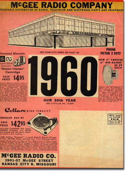 picture of cover1960 McGee Radio catalog
