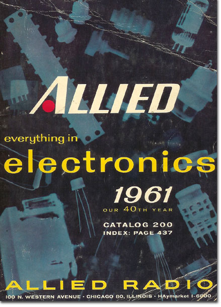 picture of 1961 Allied Radio catalog cover