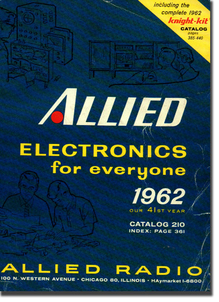 picture of cover of 1962 Allied Radio catalog