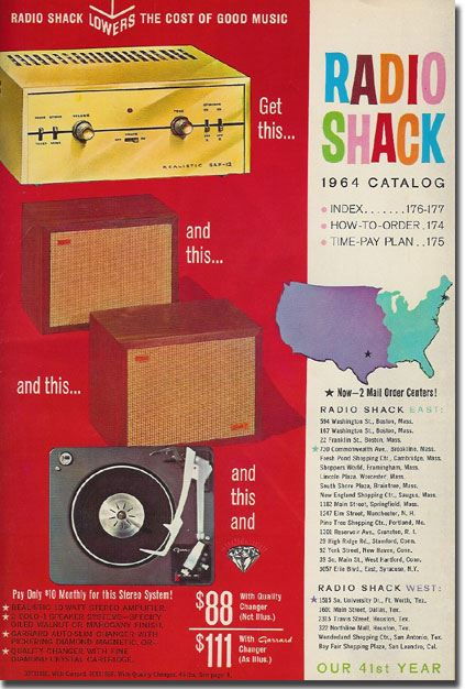 picture of 1964 Radio Shack catalog