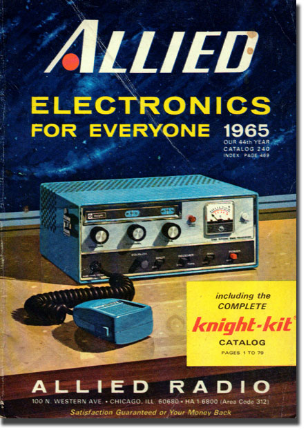 picture of cover of 1965 Allied Radio catalog