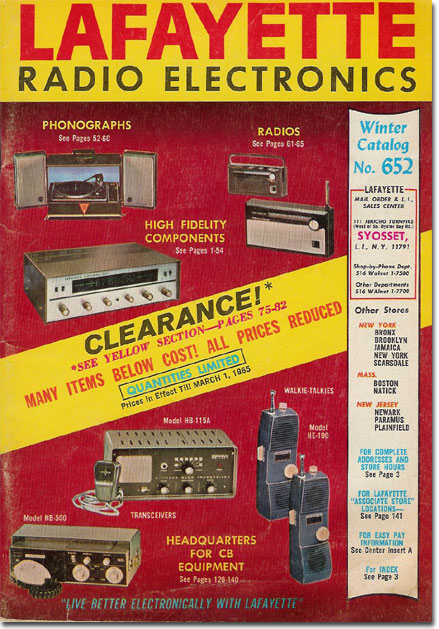 picture of the 1965 Lafayette Sale catalog