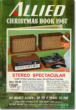 picture of 1967 Allied Radio Christmas catalog
