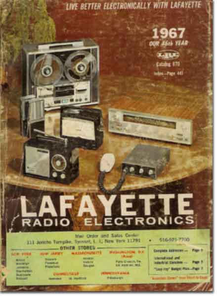 picture of the 1967 Annual Lafayette Radio catalog