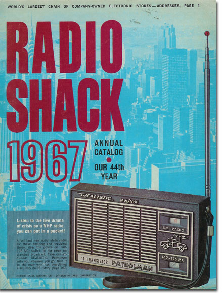picture of 1967 Radio Shack catalog