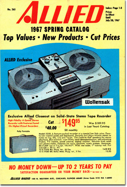 picture of 1967 Allied Radio Spring Sale catalog