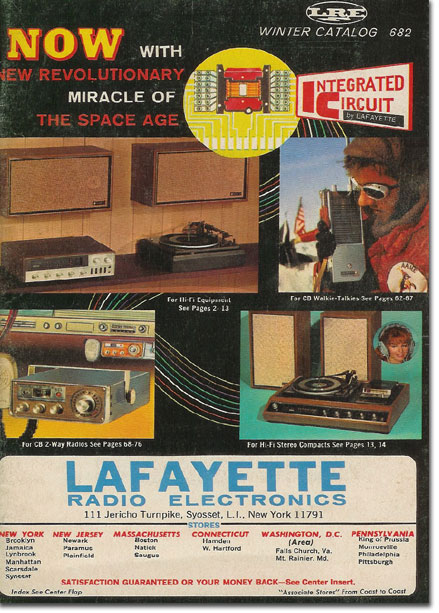 picture of cover of 1967 Winter Lafayette Radio catalog