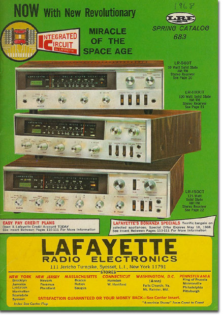 picture of 1968 Spring Lafayette radio catalog