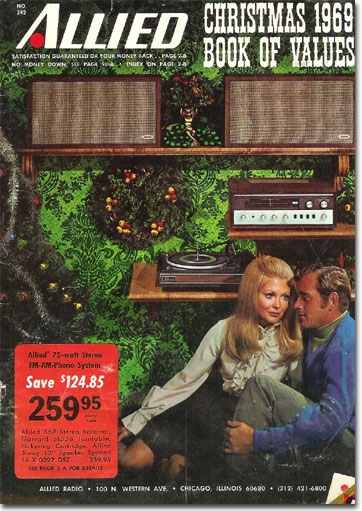 picture of 1969 Allied Radio Christmas catalog