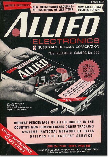 picture of 1972 Allied radio catalog