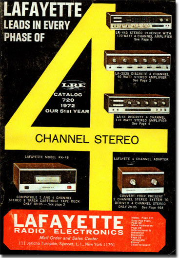 picture of cover of 1972 Lafayette Radio catalog