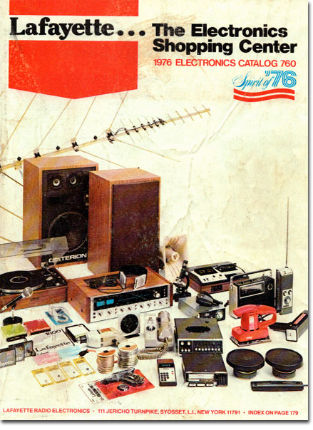 picture of cover of 1976 Lafayette Radio catalog