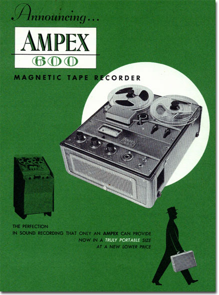 1954 Ampex 600 ad in Reel2ReelTexas.com's vintage reel tape recorder collection