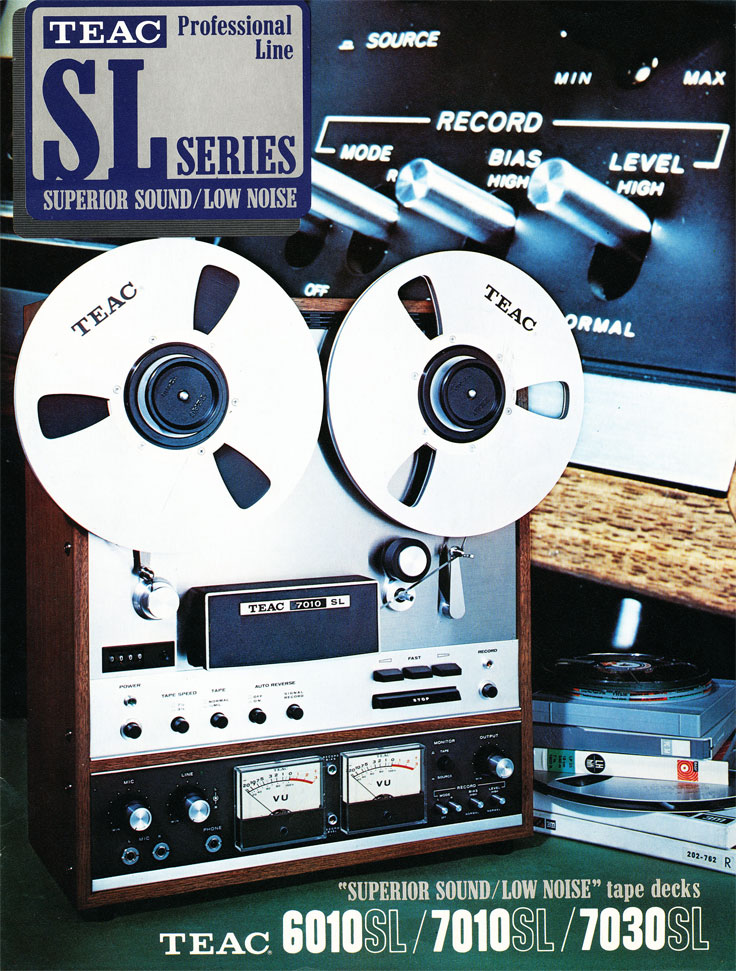 PDF of 1971 Teac brochure for the A-7030, A-7010, A-6010 in the Theophilus vintage reel 2 reel museum
