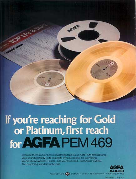 1985 AGFA recording tape ad in Reel2ReelTexas' vintage tape recorder collection