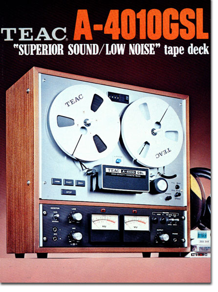 Brochure for the Teac A-4010GSL reel tape recorder in the Phantom Productions, Inc.' Reel2ReelTexas 