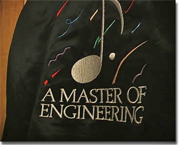 picture of Ampex black satin jacket logos