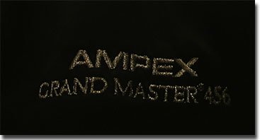 picture of Ampex black satin jacket logos