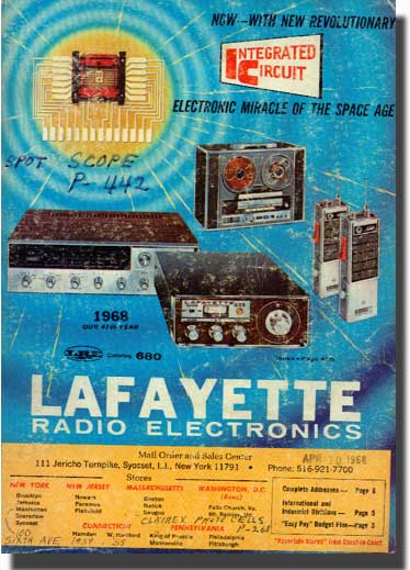 picture of 1968 Lafayette Radio catalog cover