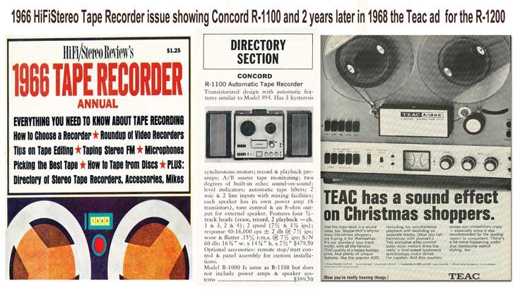 Concord Reel-to-Reel Tape Recorder for sale