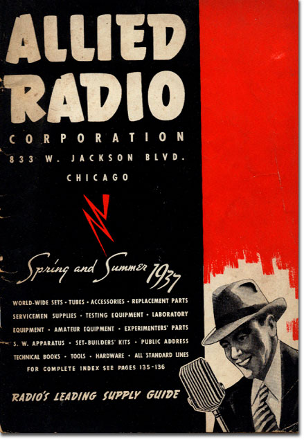 picture of cover of 1937 Allied Radio catalog