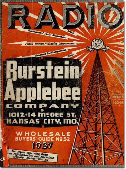 picture of 1937 Burstein Applebee Radio catalog