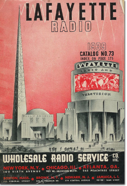 picture of 1939 Lafayette Radio catalog cover