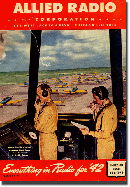 picture of 1942 Allied Radio catalog cover