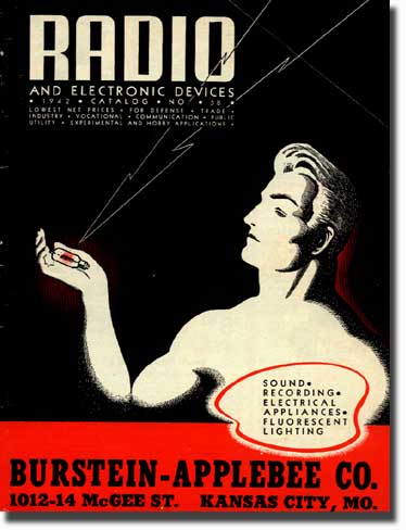 picture of the cover of the 1942 Burstein Applebee Radio catalog cover