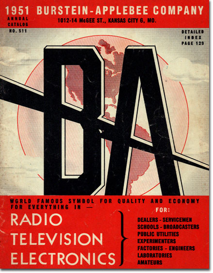 picture of 1951 Burstein Applebee Radio catalog