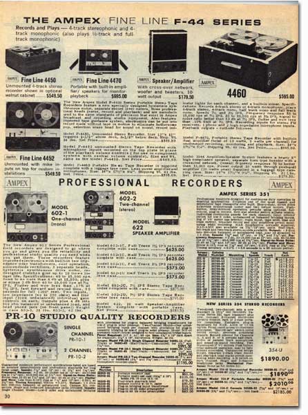 picture of page from 1964 McGee Radio Catalog