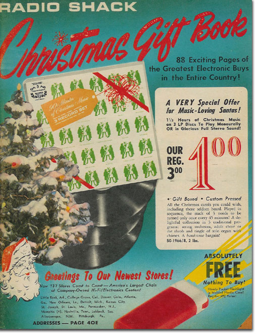 picture of 1965 Radio Shack Holiday catalog