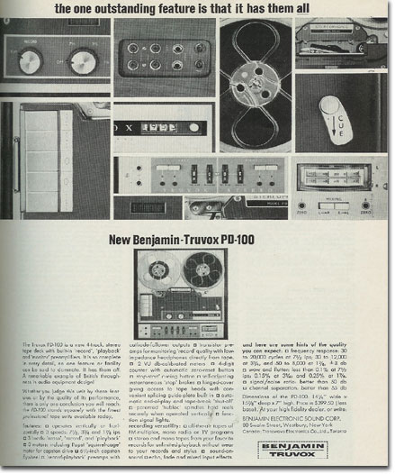 picture of a 1964 BT recorder ad