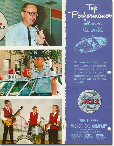 picture from 1964 Turner microphone catalog