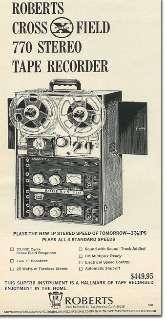 Phantom Production's Museum of vintage Reel to Reel Tape Recorders