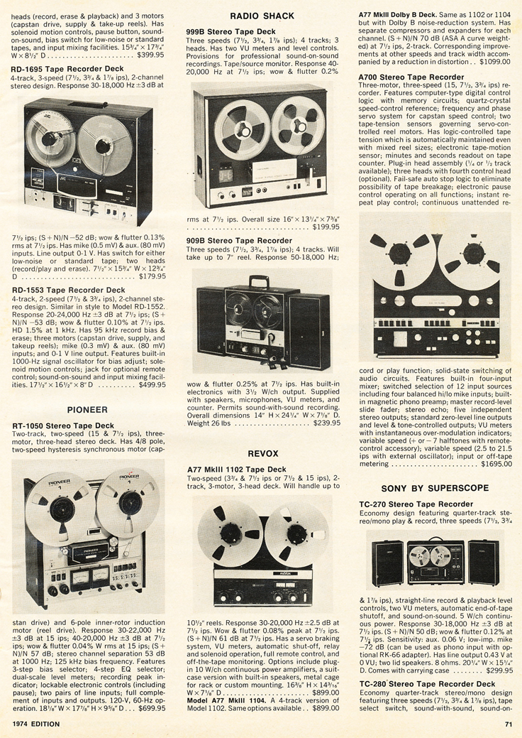 Open Reel To Reel - THE MASTER LIST - EVERY KNOWN MUSIC ON REEL TO REEL TAPE  EVER RELEASED DURING 1974-1989 The world-class high fidelity analogue sound  and superior music recording technology
