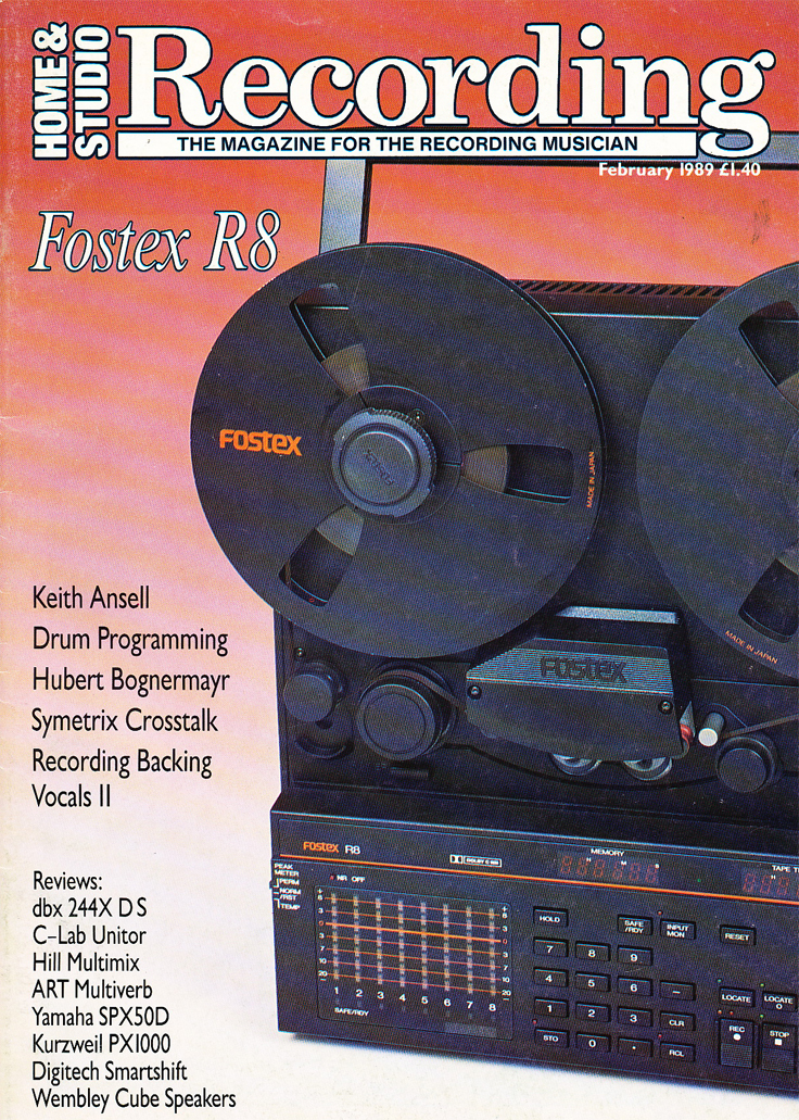 fostex r8 (1989) 8 track Reel to Reel - controllable by MIDI
